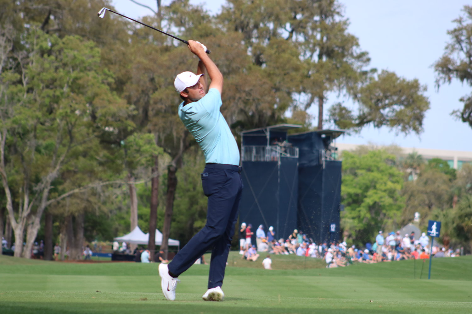 Scottie Scheffler was in command with his shots en route to a five-stroke victory in the 2023 PLAYERS Championship Sunday, March 12.
